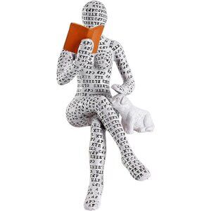 Home Décor Pulp Reading Women Thinker Statue Aesthetic Sculpture Office Décor I